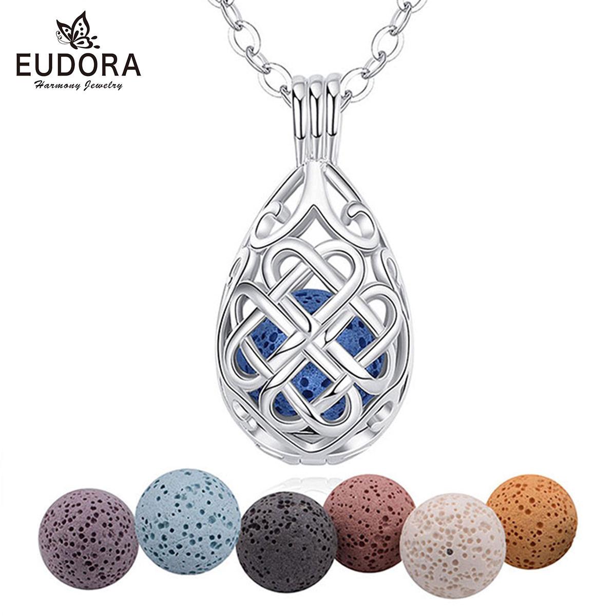 Diffuser Necklace Locket - EUDORA nowy 12mm perfumy aromaterapeutyczne dyfuzor