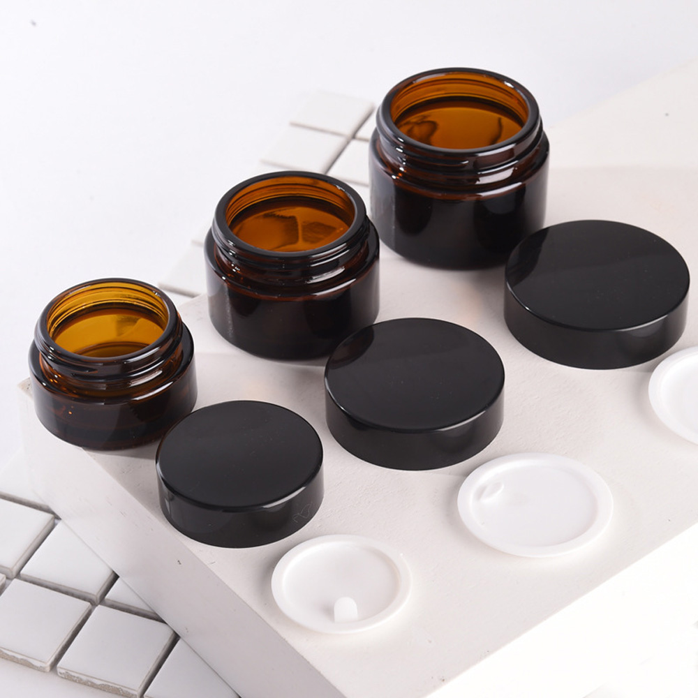 Amber Jar Candle - 100 ml i 250 ml brązowo-bursztynowy
