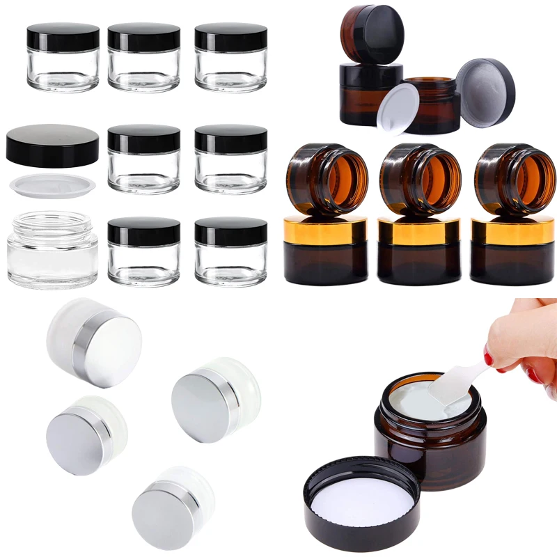 Amber Jar Candle - 5 sztuk 5g-100g Mini bursztynowe okrągłe