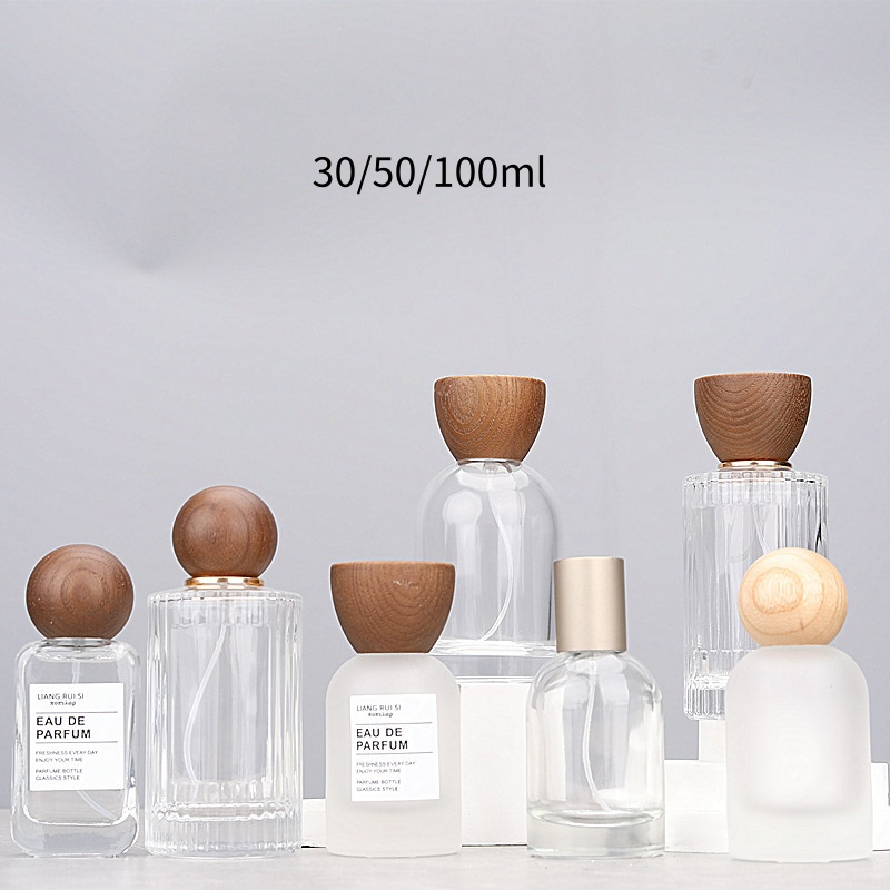 Room Spray Bottle - Wysokiej jakości 30/50/100ml pusta przezroczysta/matowa szklana