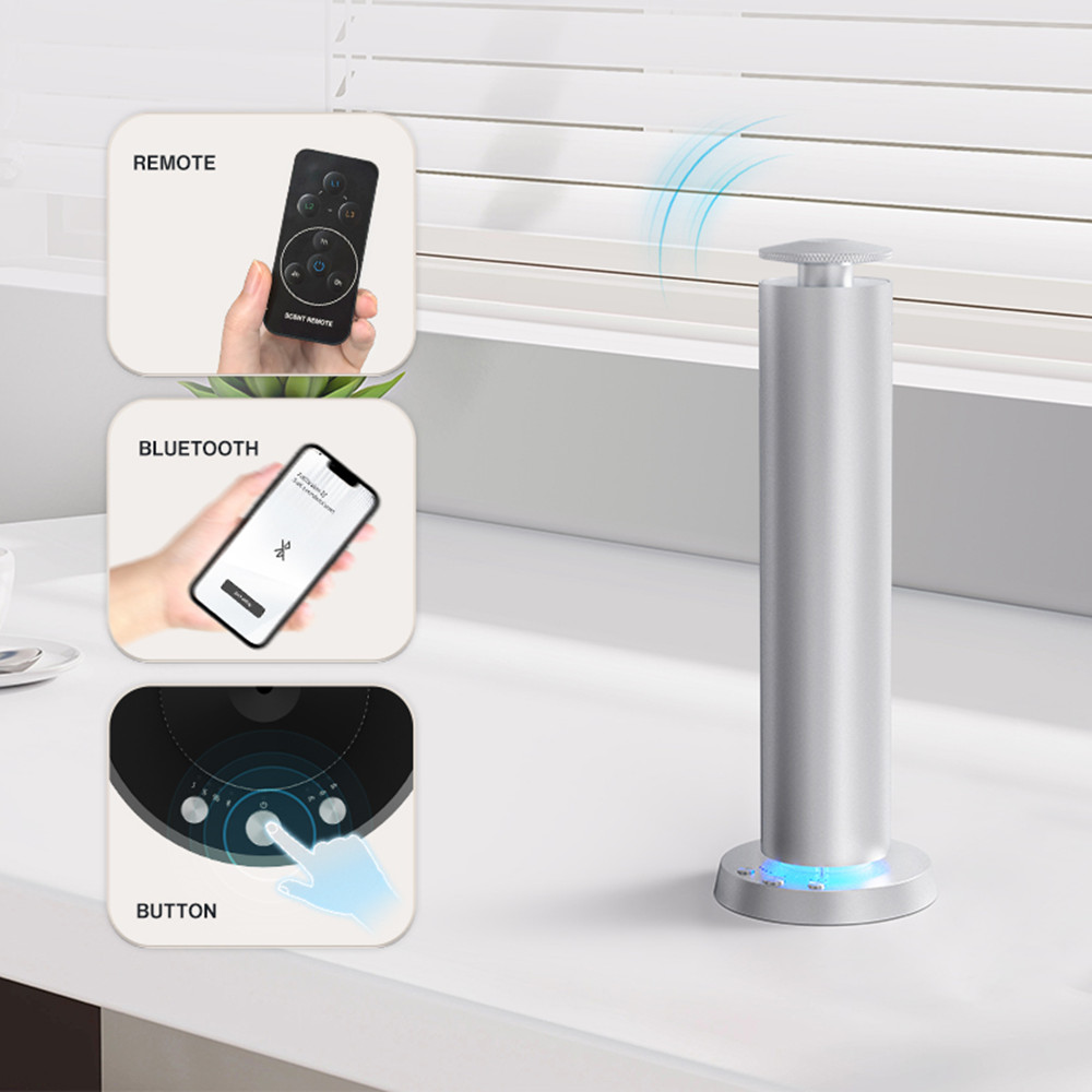 Home Fragrance Essential Oils - Domowy dyfuzor zapachowy Bluetooth, metalowy, na