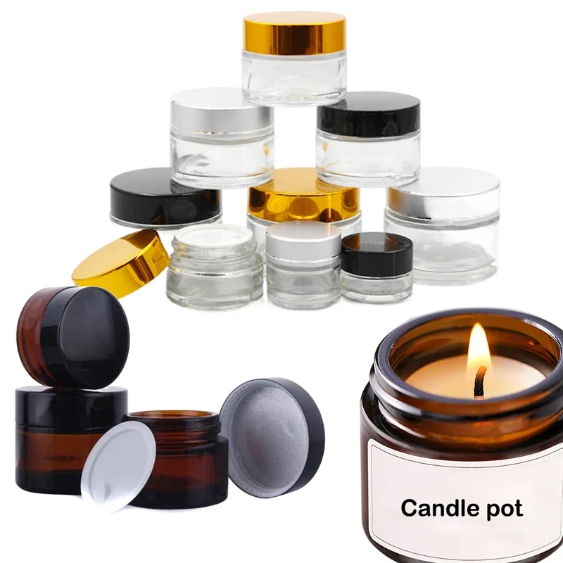 Amber Jar Candle - 5 szt. Mini szklane słoiczki z