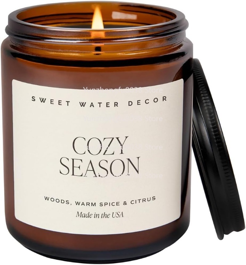 Ciepłe przyprawy i zapach cytr – Amber Jar Candle recenzja i cena