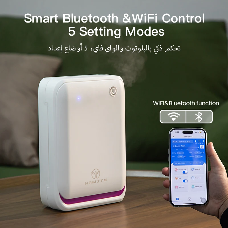 Dyfuzor zapachowy WIFI Bluetoo – Home Fragrance Essential Oils recenzja i cena