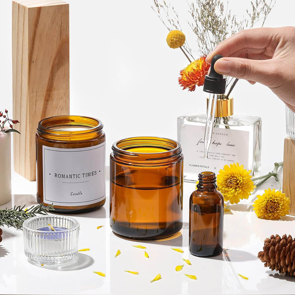 Słoiki z brązowego szkła o poj – Amber Jar Candle recenzja i cena