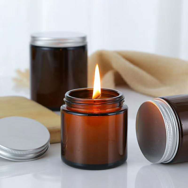 6 szt. 100/250ml Szklane słoik – Amber Jar Candle recenzja i cena